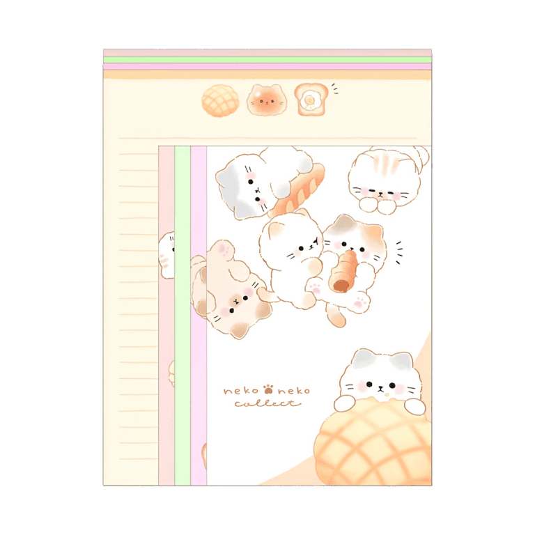 letter set neko neko (cats & food)