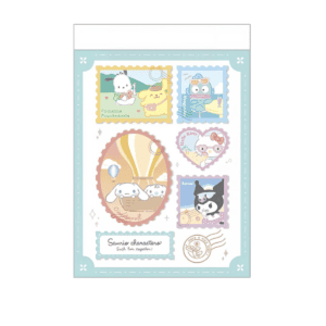 memo pad sanrio characters travel stamps