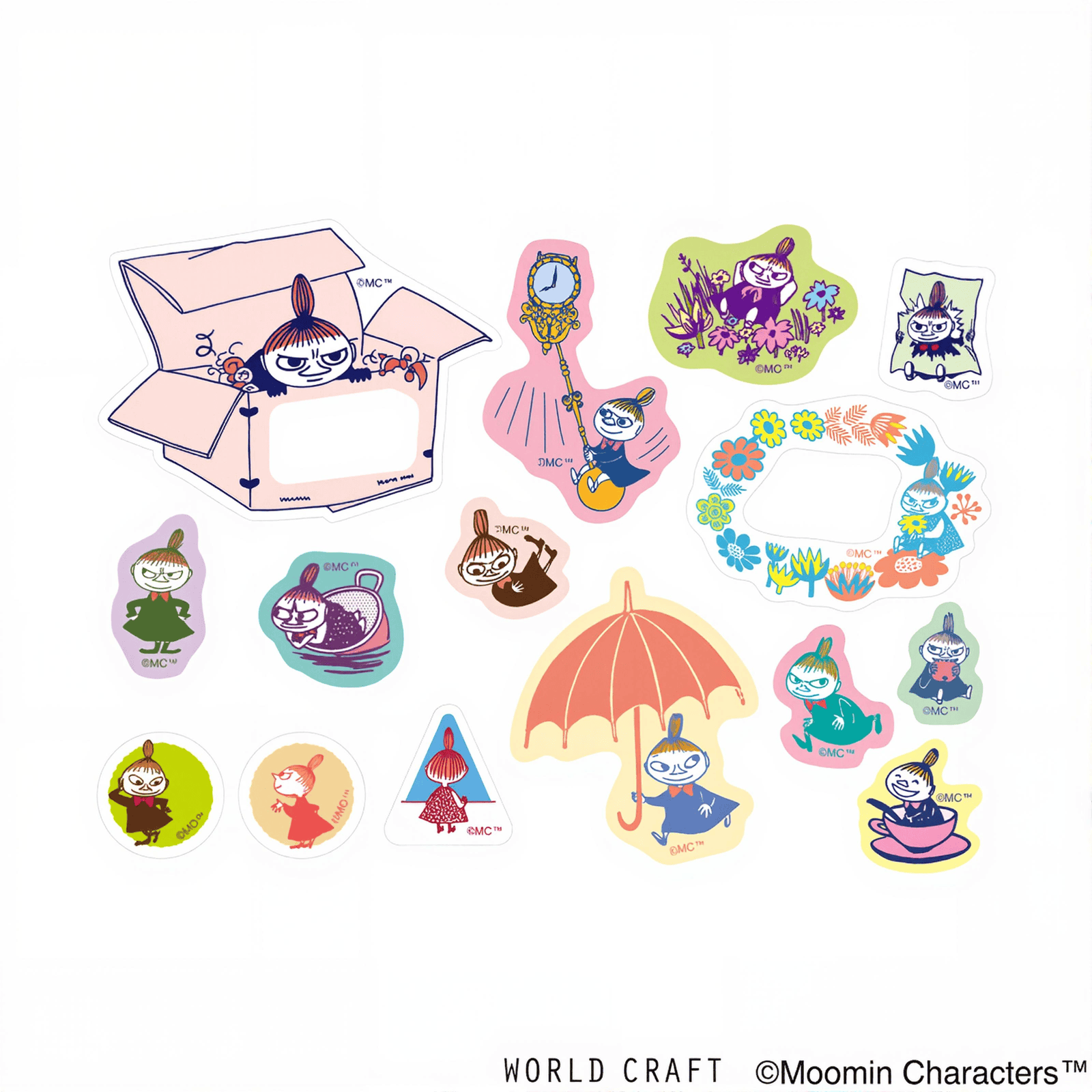 moomin sticker flakes little my selection orange 2 moomin sticker flakes little my selection orange 2