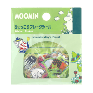 moomin sticker flakes moominvalley's forest green