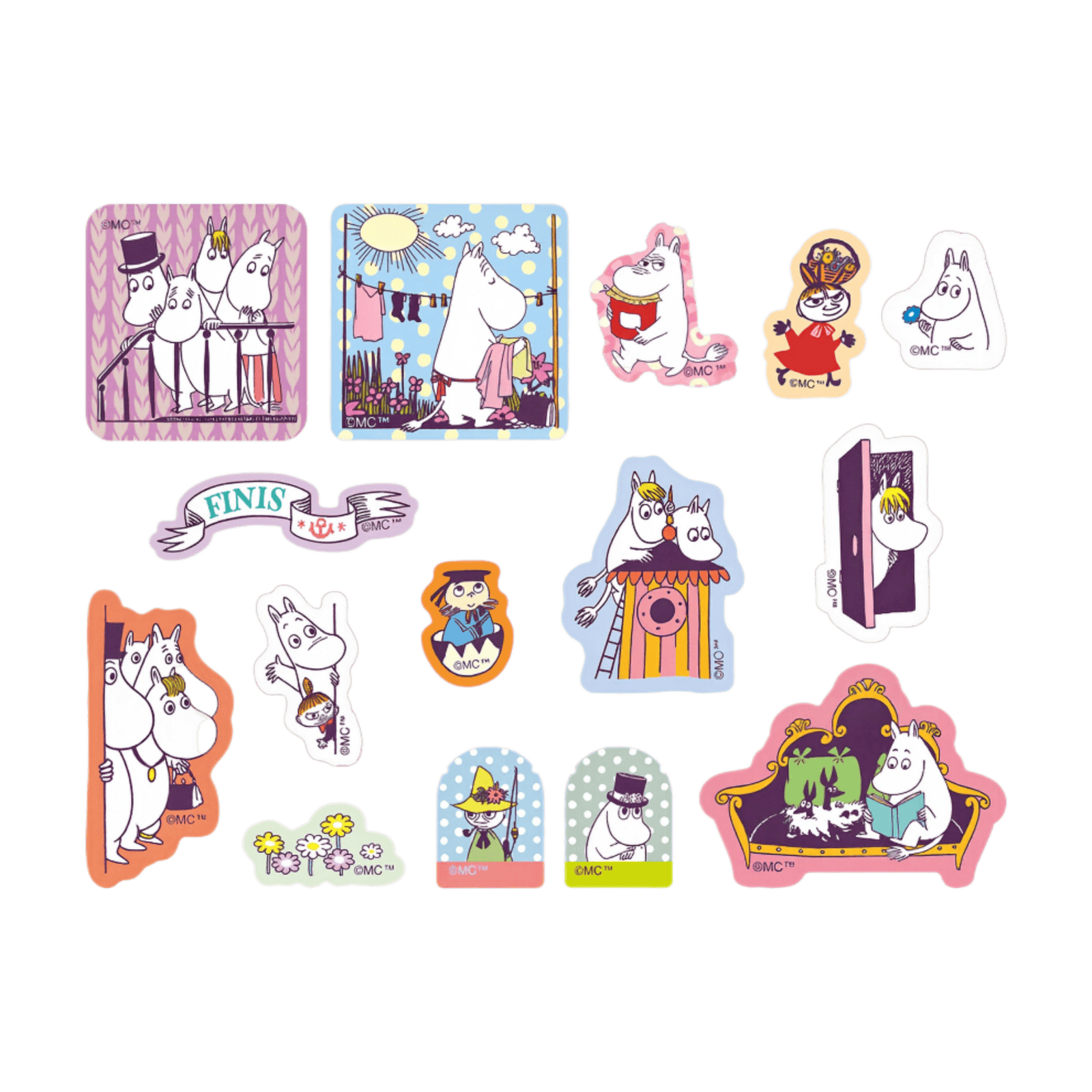 moomin sticker flakes moominvalley's life 2 moomin sticker flakes moominvalley's life 2
