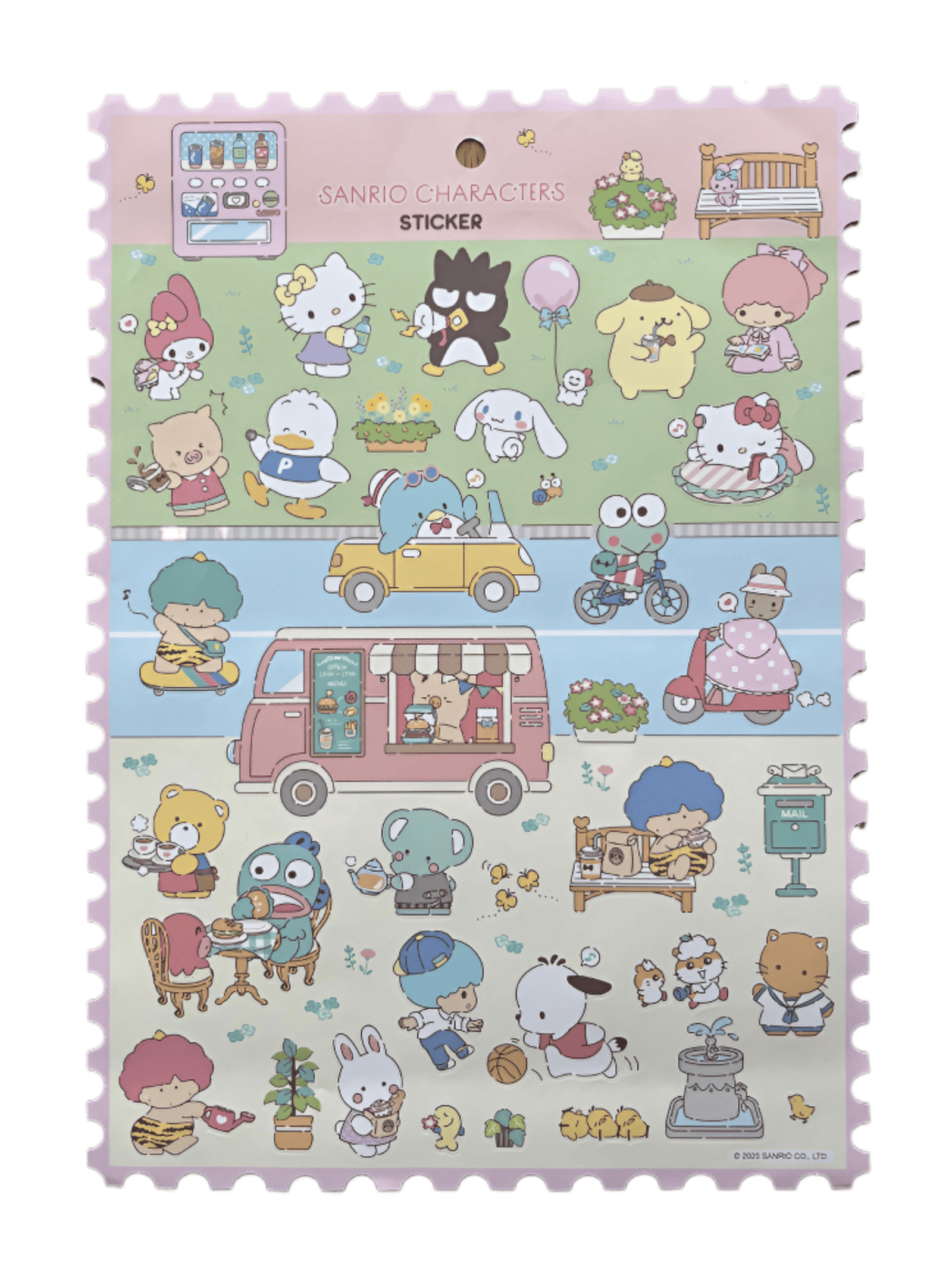 sanrio characters sticker sheet stamp frame (face) sanrio characters sticker sheet stamp frame (face)
