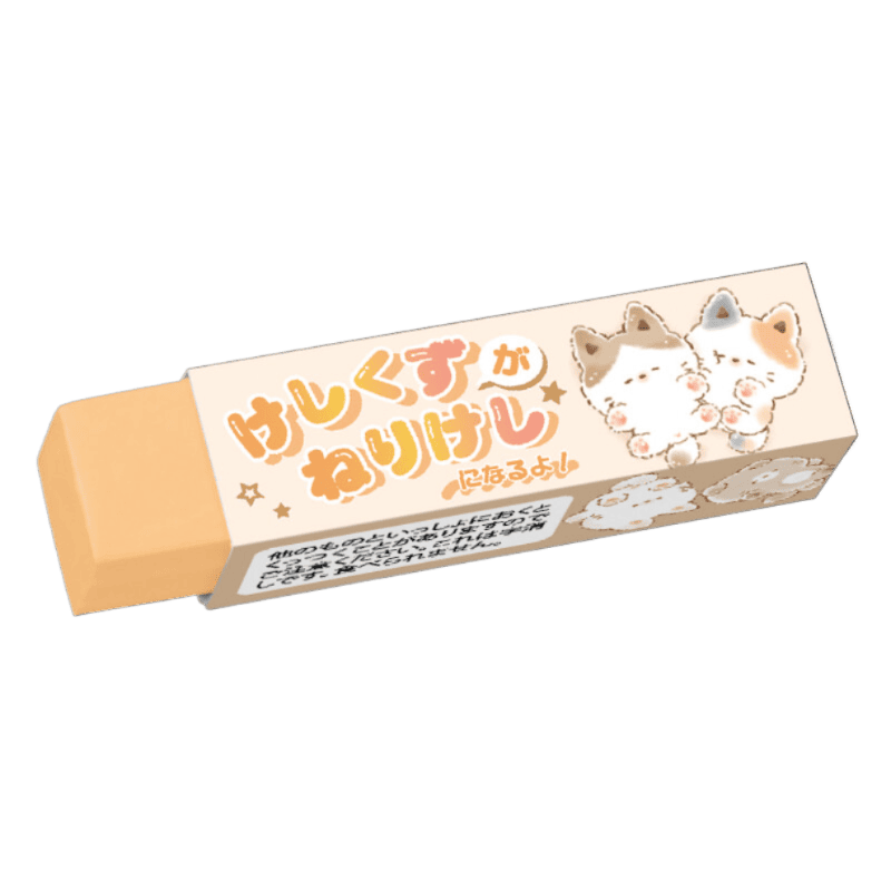eraser play cat orange (strawberry scented)