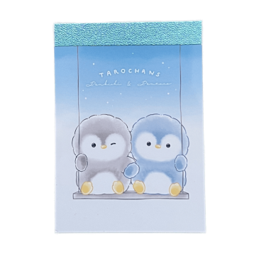 tarochans penguins mini memo pad front