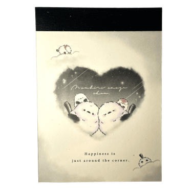 heart shape note pad 1