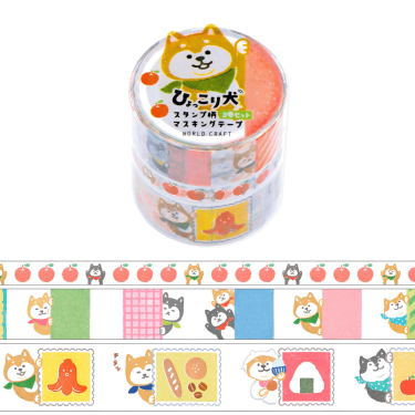 masking tape shiba inu (3 rolls in a pack)