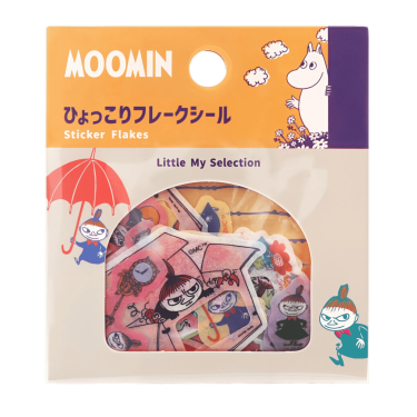 moomin sticker flakes little my selection orange