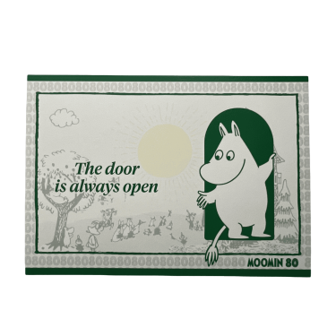moomin postcard moomin 80 green 1