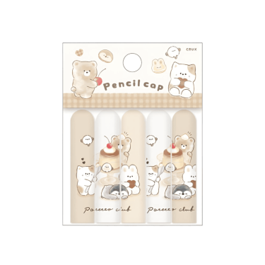 pencil cap set animals & puddings