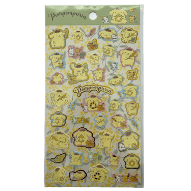 pompompurin foil stamped sticker mimosa