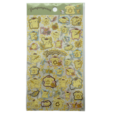 pompompurin foil stamped sticker mimosa
