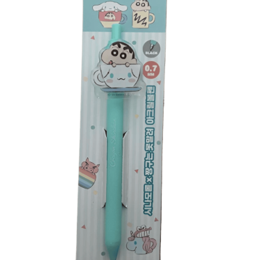 sanrio cinnamoroll x crayon shin chan ball pen (green) 1