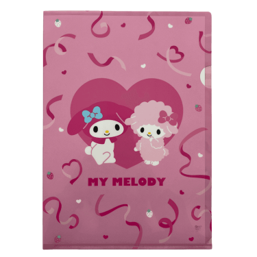 sanrio my melody a4 plastic folder heart 1